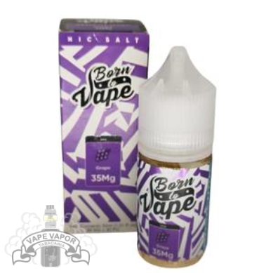 Born to Vape E-Juice GRAPE- Nic Salt; vapevaportabacaria.com